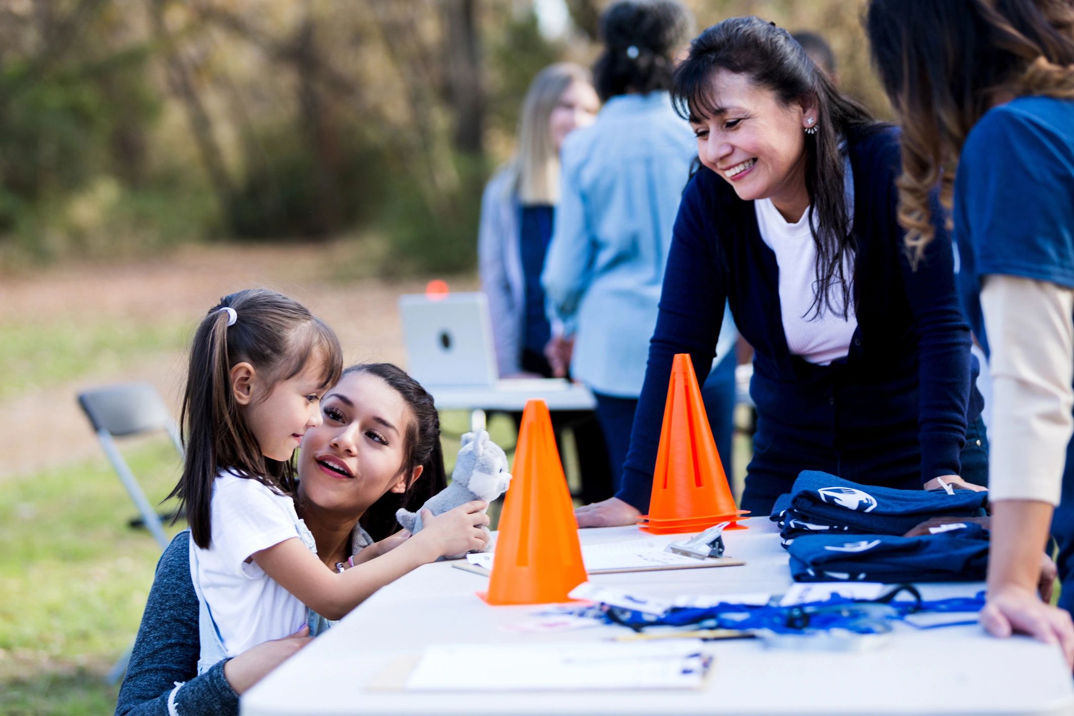 Munds Park community event - group gathering outdoors